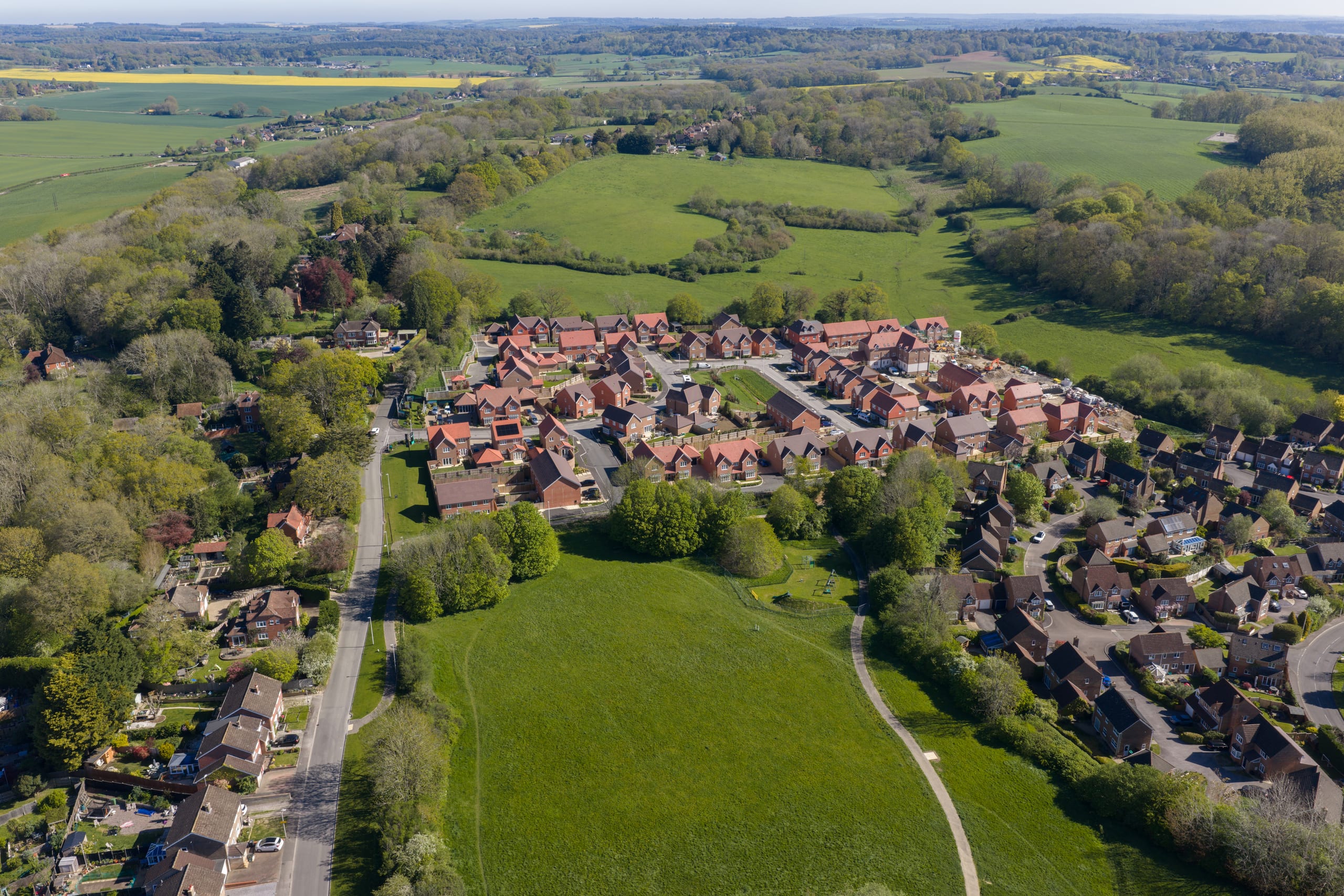 From the air