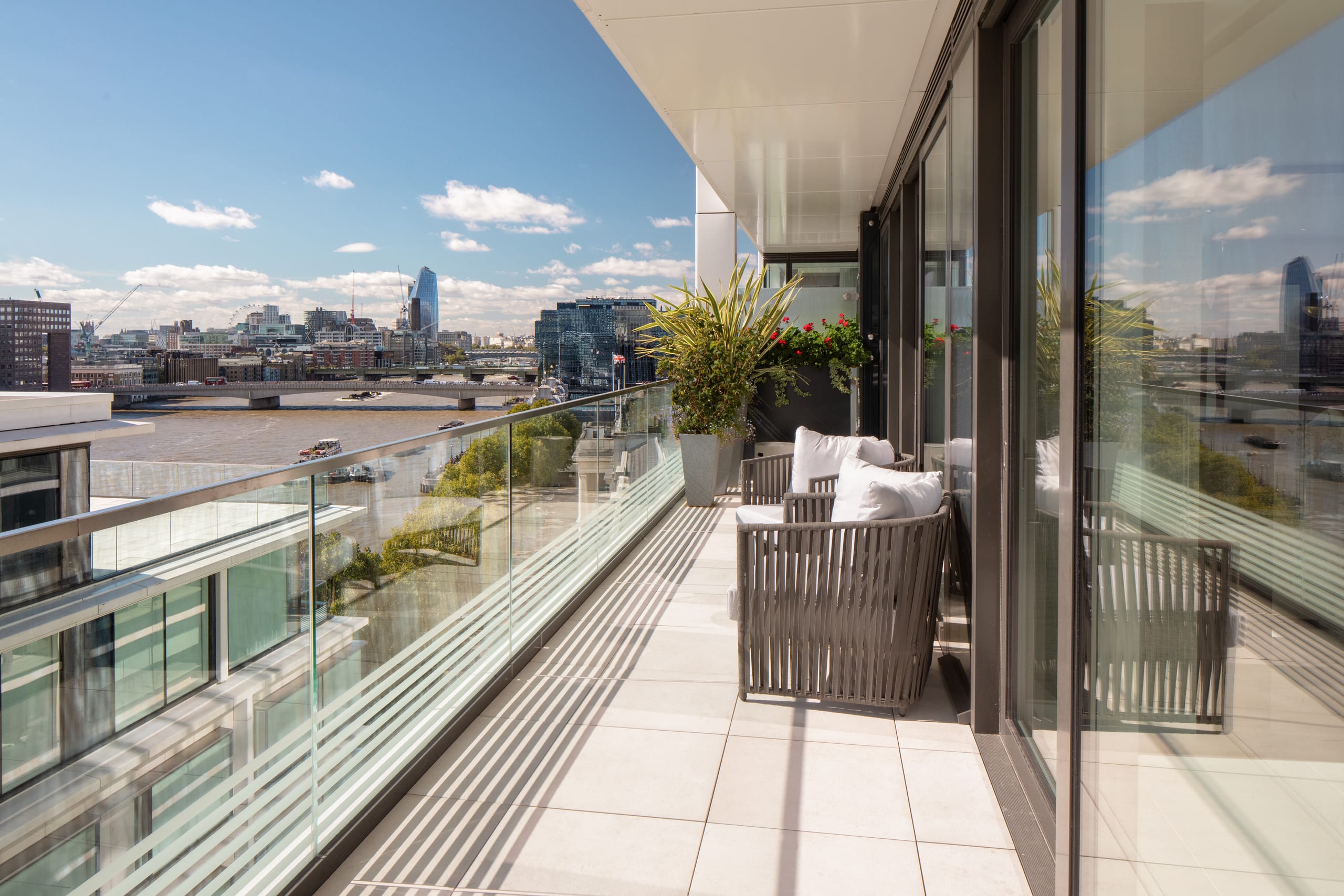 Terrace and skyline