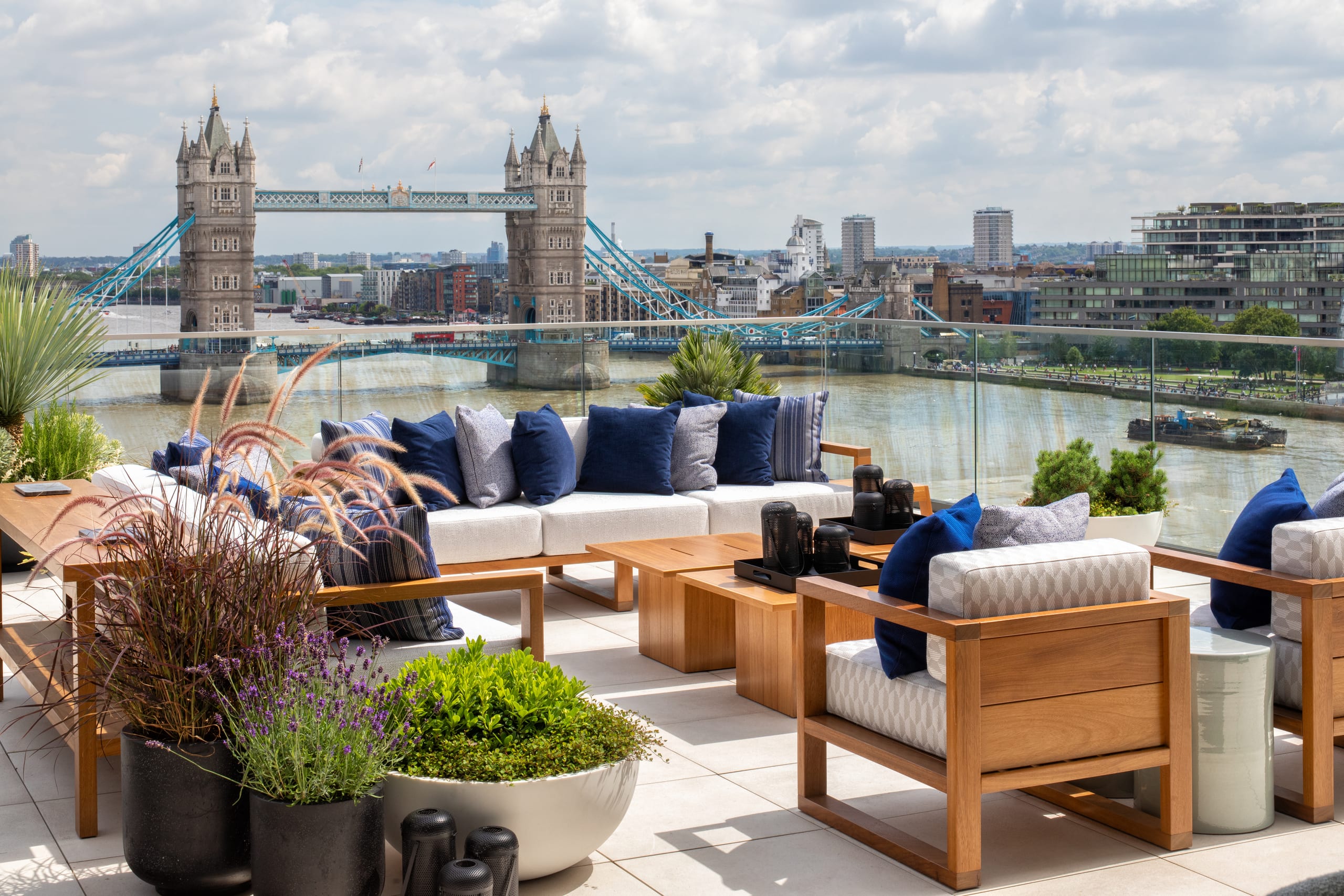 The terrace
